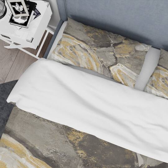 Designart 'Glam Phoenix Neutral' Glam Bedding Set